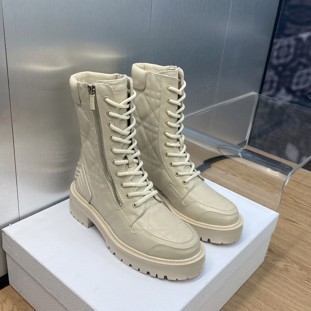 DIOR D LEADER ANKLE BOOT BEIGE