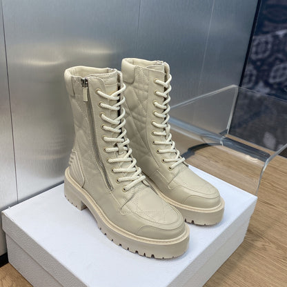 DIOR D LEADER ANKLE BOOT BEIGE