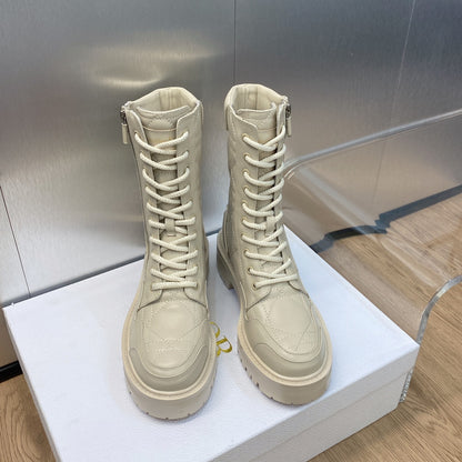 DIOR D LEADER ANKLE BOOT BEIGE