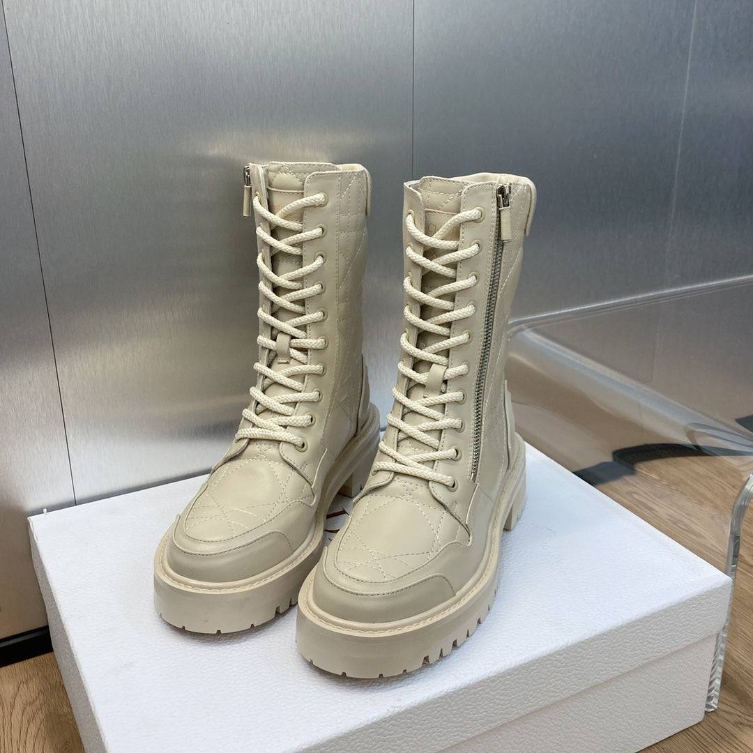 DIOR D LEADER ANKLE BOOT BEIGE