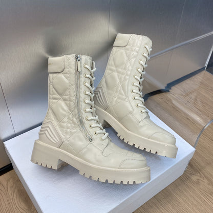 DIOR D LEADER ANKLE BOOT BEIGE