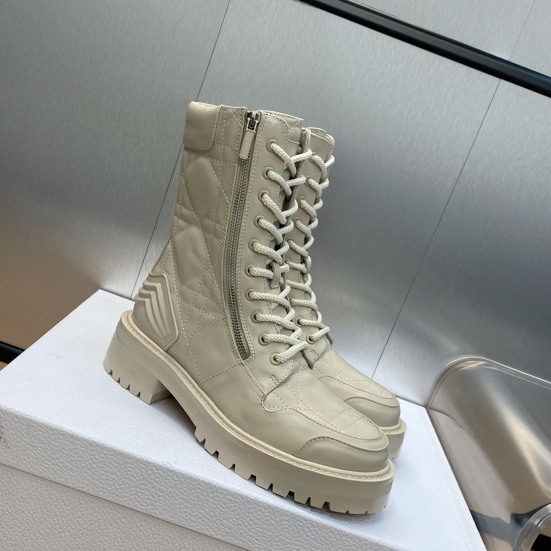DIOR D LEADER ANKLE BOOT BEIGE
