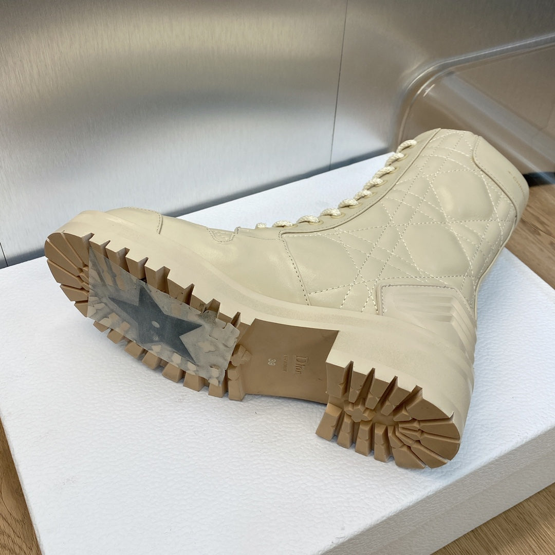 DIOR D LEADER ANKLE BOOT BEIGE