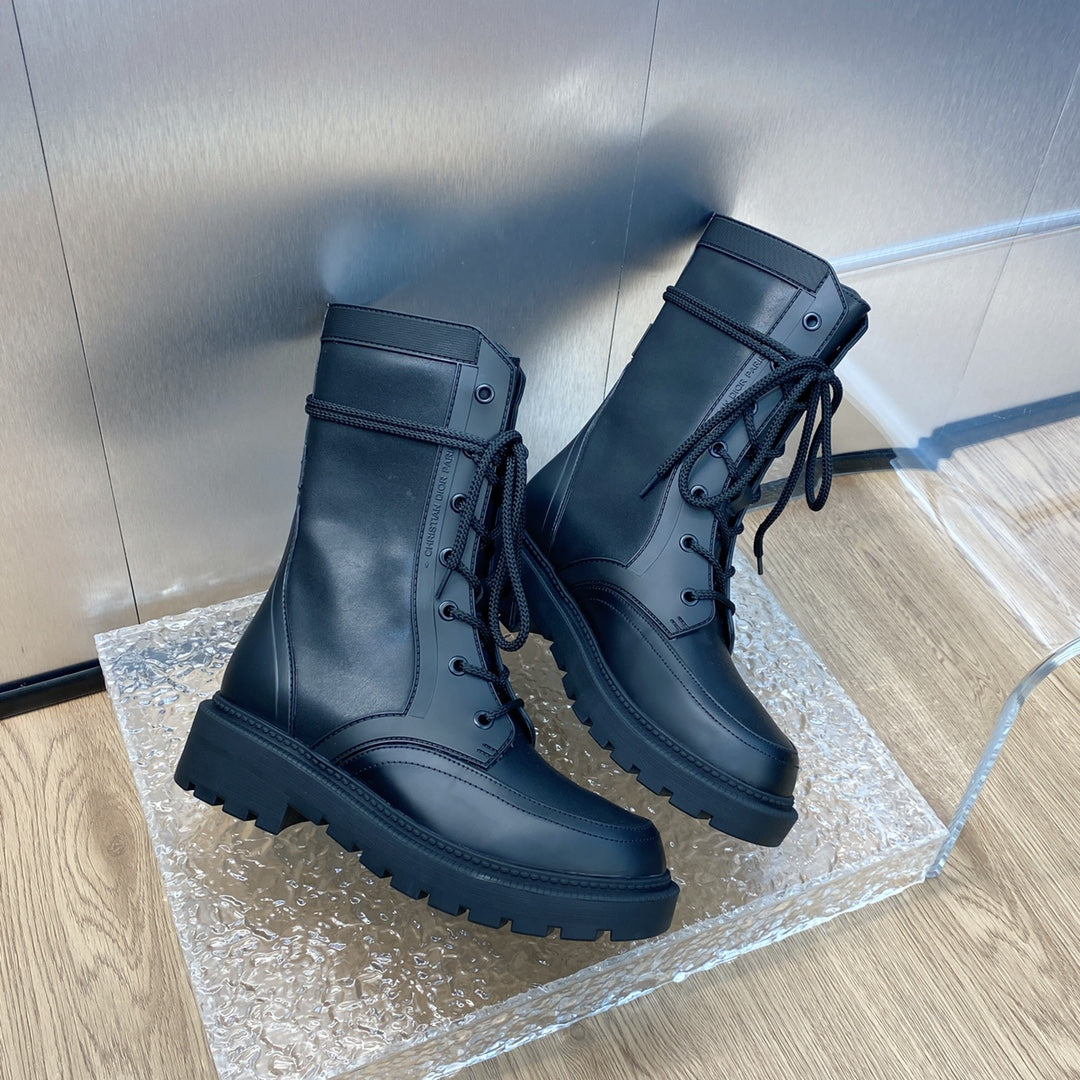 DIOR D TRAP ANKLE BOOT BLACK