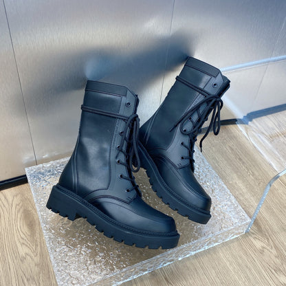 DIOR D TRAP ANKLE BOOT BLACK